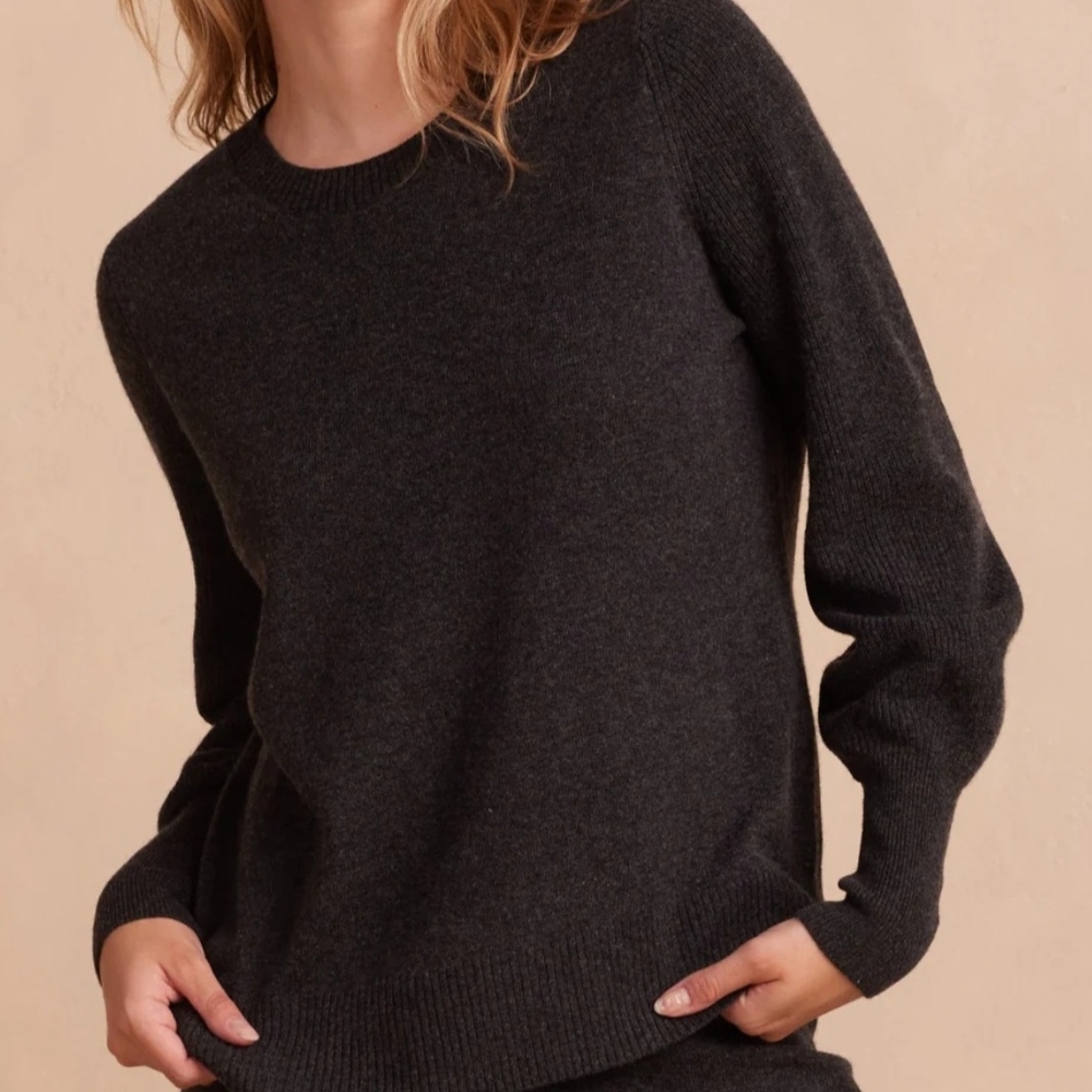 Summersalt The Coziest Cashmere Blend Bishop Sleeve Sweater